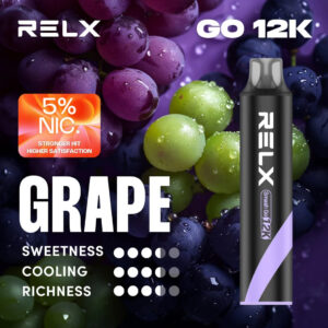 RELX Smash Go 12000 5% 強勁擊喉感如墨林霧影般深邃 以 15ml 震撼油量 演繹深沉尊貴的解癮美學 搭載 500mAh 閃充核心 台灣現貨